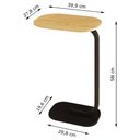 Ver imagem 4 de Mesa de Centro Retangular G7004 Sala de Estar Nature/preto