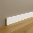 Ver imagem 3 de Rodapé Poliestireno 10cm Liso Branco 1m Rm Decor
