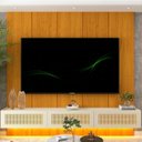 Ver imagem 6 de Estante para TV e Home Theater até 90 Polegadas com LED 100% MDF 222,5CMX250CM LED Realce Native