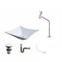 Ver imagem 2 de Kit Cuba L34 com Torneira Link 1062 Metal e Válvula Click 1 1/2" + Sifão Cromado e Flexível Compace