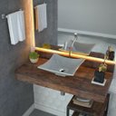 Ver imagem 1 de Kit Cuba L34 com Torneira Link 1062 Metal e Válvula 1'' Compace