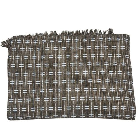 Kit 2 Mantas para Sofá ou Cama 2,50x1,80cm 100% Algodão Macio Marrom Mesclad