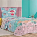 Ver imagem 3 de Enxoval Kit Colcha + Jogo de Cama Lençol Bouti Solteiro Infantil Kids 4 Peças - Balão