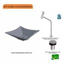 Ver imagem 3 de Kit Cuba L34 com Torneira Link 1062 Metal e Válvula Click 1"b Compace