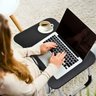 Mesa Notebook Pequena Portátil Resistente Mdf Computador Preta - 3