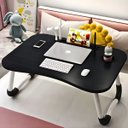 Ver imagem 2 de Mesa Notebook Pequena Portátil Resistente Mdf Computador Preta