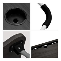 Mesa Notebook Pequena Portátil Resistente Mdf Computador Preta - 5