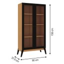 Ver imagem 3 de Estante Livros Genialflex Jamaica Pt 2 Portas