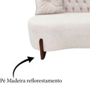 Ver imagem 6 de Sofá 3 Lugares Orgânico Curvo Tókio 180cm Bouclé Marfim