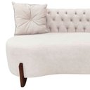 Ver imagem 5 de Sofá 3 Lugares Orgânico Curvo Tókio 180cm Bouclé Marfim