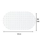 Ver imagem 2 de Tapete para Box Cristal Oval Antiderrapante - Transparente