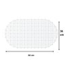 Tapete para Box Cristal Oval Antiderrapante - Transparente - 2