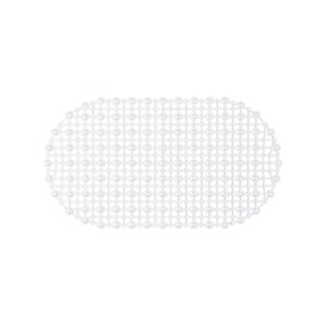 Tapete para Box Cristal Oval Antiderrapante - Transparente