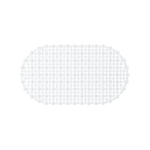 Tapete para Box Cristal Oval Antiderrapante - Transparente