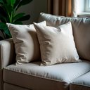 Ver imagem 1 de Kit 2 Capas de Almofadas Boucle Bege Claro 45x45cm cama inbox