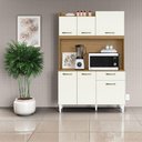 Ver mais imagens de Kit Cozinha Compacta 6 Portas Berlim 120 Cm Atacama Off White Armoveis