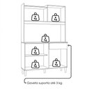 Ver imagem 5 de Kit Cozinha Compacta 6 Portas Berlim 120 Cm Atacama Off White Armoveis