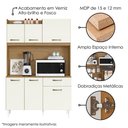 Ver imagem 4 de Kit Cozinha Compacta 6 Portas Berlim 120 Cm Atacama Off White Armoveis