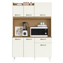 Ver imagem 1 de Kit Cozinha Compacta 6 Portas Berlim 120 Cm Atacama Off White Armoveis