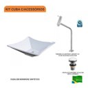 Ver imagem 3 de Kit Cuba L34 com Torneira Link 1062 Metal e Válvula Click 1"g Compace