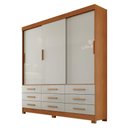 Ver imagem 1 de Guarda Roupa Casal Jequitibá 3 Portas 9 Gavetas Cinamomo Fendi - Novo Horizonte