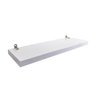 Kit 2 Prateleiras 100% MDF cor BRANCO 30x10x1,5cm + Suporte de instalação - 7