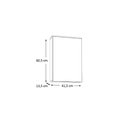 Ver imagem 3 de Espelho para Banheiro com Armário Fly 42cm Prateleiras Internas - Fabribam