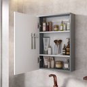 Ver imagem 2 de Espelho para Banheiro com Armário Fly 42cm Prateleiras Internas - Fabribam