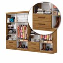 Ver imagem 7 de Closet Casal Duplo Lu 8 Portas 4 Gavetas com Espelho