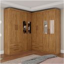 Ver imagem 1 de Closet Casal Duplo Lu 8 Portas 4 Gavetas com Espelho