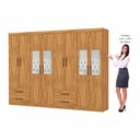 Ver imagem 4 de Closet Casal Duplo Lu 8 Portas 4 Gavetas com Espelho
