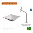 Ver imagem 3 de Kit Cuba L34 com Torneira Link 1062 Metal 1/4 Volta Compace