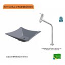 Ver imagem 3 de Kit Cuba L34 com Torneira Link 1062 Metal 1/4 Volta Compace