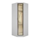 Ver imagem 7 de Guarda-Roupa Modulado de Canto Oblíquo Reflecta com LED 5 Portas 6 Gavetas 100% MDF Cairo