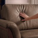 Ver mais imagens de Sofá Living 2 Lugares Royal 162 cm Pes Madeira Courino Tcs 729 Moll