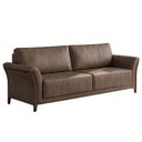 Ver imagem 1 de Sofá Living 2 Lugares Royal 162 cm Pes Madeira Courino Tcs 729 Moll