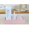 Kit Higiene Porcelana Bebê Decoração - Rosa. - 3