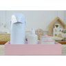 Kit Higiene Porcelana Bebê Decoração - Rosa. - 2