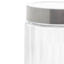 Ver imagem 5 de Kit 6 Potes de Vidro Porta Mantimentos 1,2l Tampa Inox Lyor Organizador de Condimentos