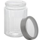 Ver imagem 2 de Kit 6 Potes de Vidro Porta Mantimentos 1,2l Tampa Inox Lyor Organizador de Condimentos