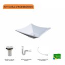 Ver imagem 3 de Kit Cuba L34 com Válvula 1" + Sifão Pvc e Flexível Compace