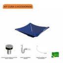 Ver imagem 3 de Kit Cuba L34 com Válvula Click 1''b + Sifão Pvc e Flexível Compace