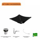 Ver imagem 3 de Kit Cuba L34 com Válvula Click 1''b + Sifão Pvc e Flexível Compace