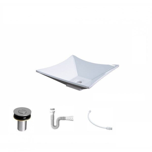 Kit Cuba L34 com Válvula Click 1''B + Sifão Pvc e Flexível Compace - 2