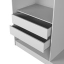 Ver imagem 3 de Guarda-roupa Casal 6 Portas 4 Gavetas Theodore 231 Cm - Branco