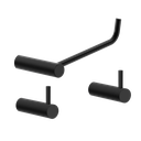 Ver imagem 1 de Kit de Acessórios para Banheiro Preto Fosco 3 Peças 2020or Grego Metal