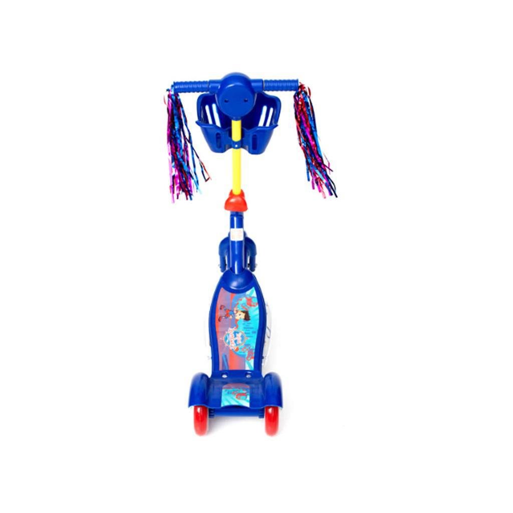 Patinete Infantil Aventura Menino com Led Azul - Unitoys