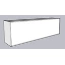 Ver imagem 5 de Armário Aéreo Multiuso 2m Michelangelo Preto Fosco 100% Mdf 15mm Rino Móveis