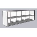 Ver imagem 4 de Armário Aéreo Multiuso 2m Michelangelo Preto Fosco 100% Mdf 15mm Rino Móveis