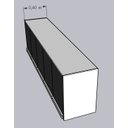 Ver imagem 3 de Armário Aéreo Multiuso 2m Michelangelo Preto Fosco 100% Mdf 15mm Rino Móveis